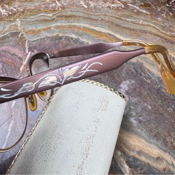 Antique Diamond Cut aluminum frame glasses - Picture 7 of 15